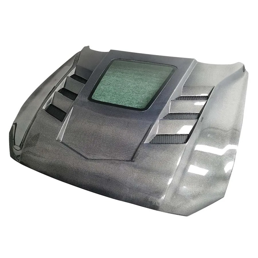 2015-2017 for  Carbon Fiber Hood with Transparent Glass Bonnet New Body Kits Including Bolts
